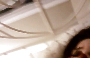 Lovely chubby chokes on cum