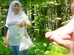 Naked in the forest and jerking off to a mushroom picker