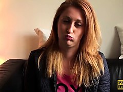 Raunchy subslut princess paris slurps cum after rough plow
