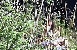Milf secretly filmed while naked sunbathing