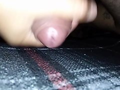 Jerking my uncut cock for grandma