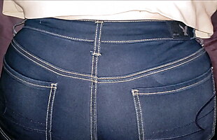 Cumshot on AE Jean Leggings