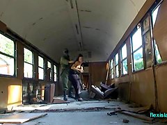 Bdsm model alex zothberg dominated tied whipped nude train