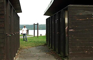70 years old grandma gets fucked outdoors